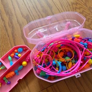 Pop beads Colorful Kids Bead Set jewelry making set kit arts and crafts